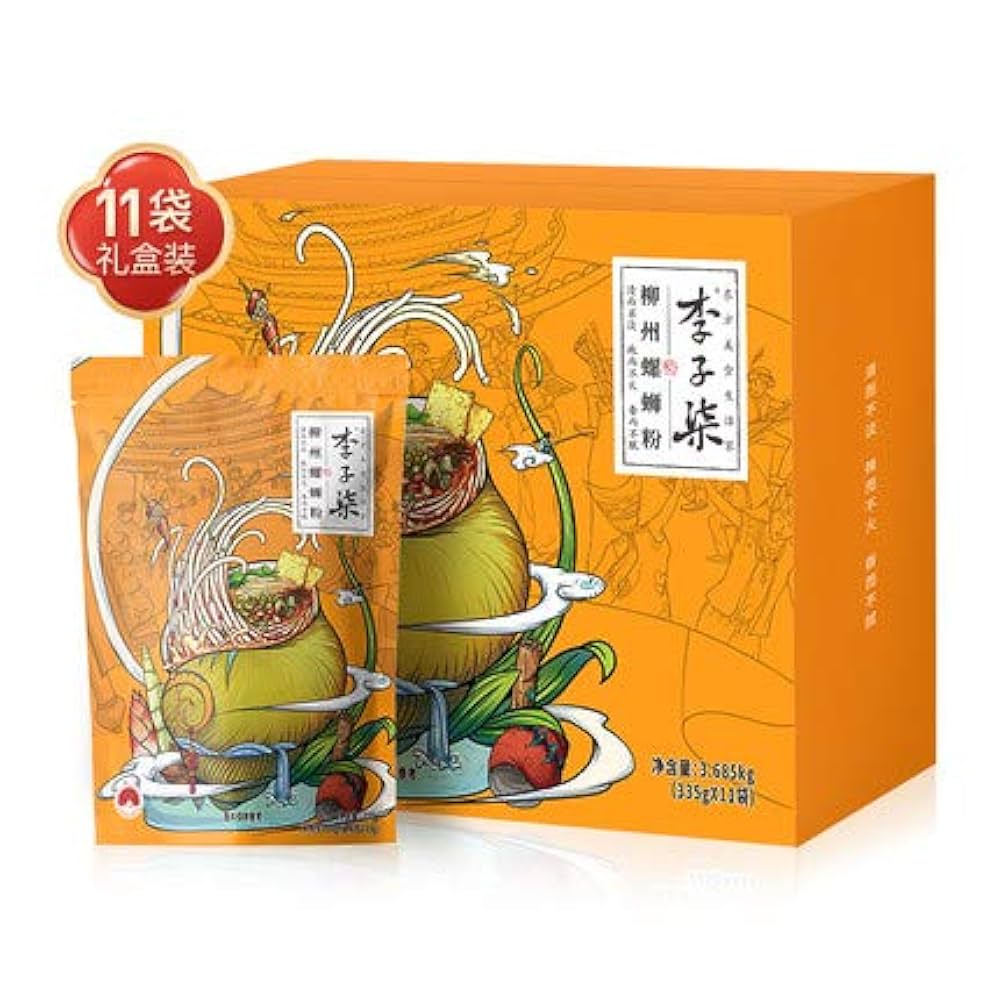 Amazon.co.jp: 好欢螺 螺霸王 李子柒 螺蛳粉【李子柒335g×11袋